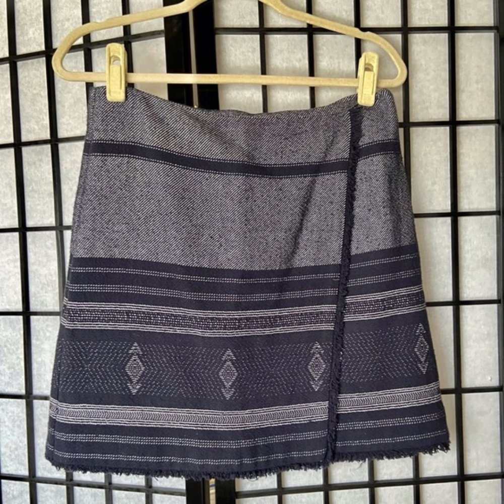 Blue Wrap Skirt. Loft. Size 8